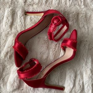 (DONATED) MIX NO. 6 Red Fringe Heels